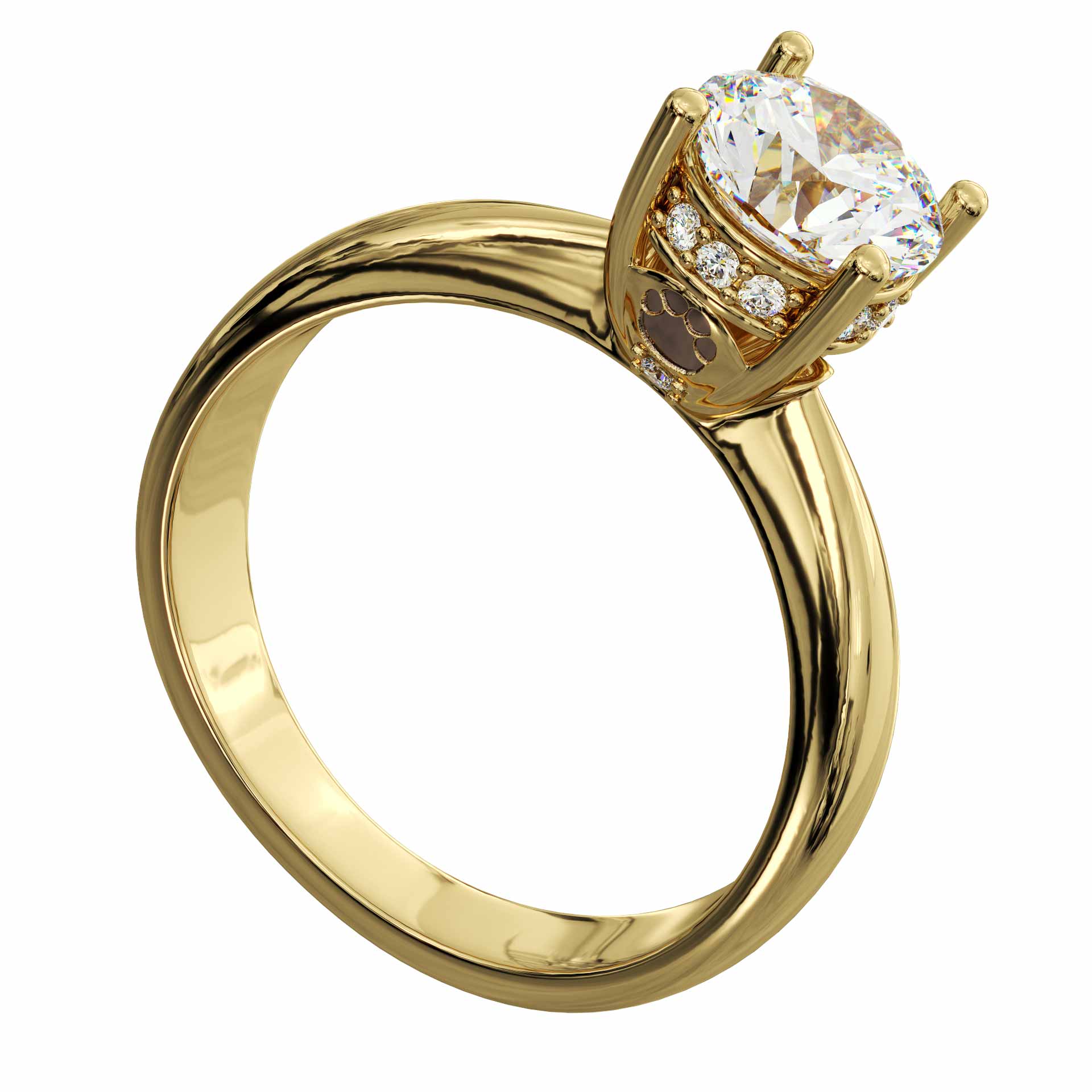 african wedding diamond ring with gold
