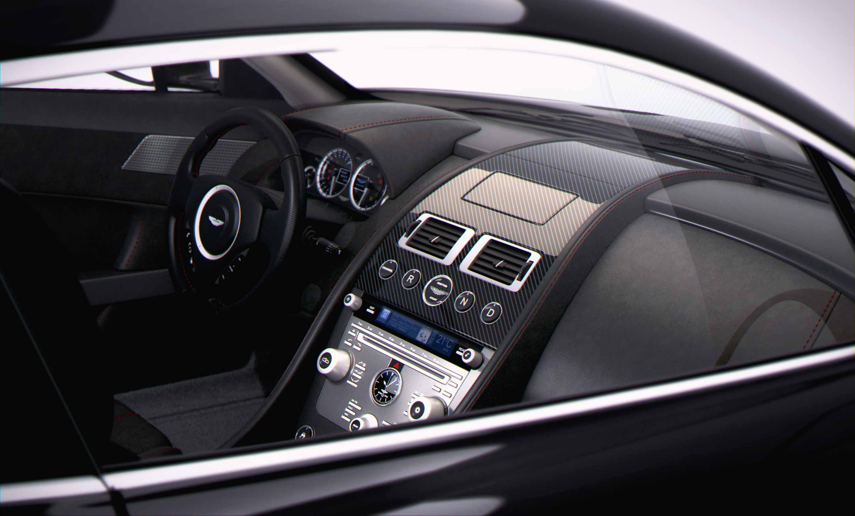 interior of car created in 3d