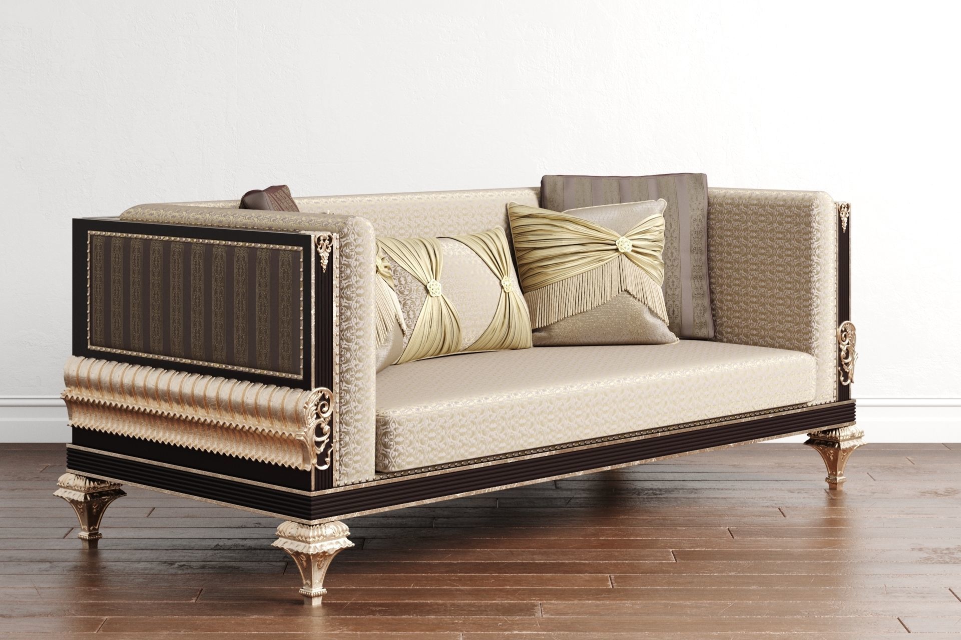classical luxury high end sofa with gold